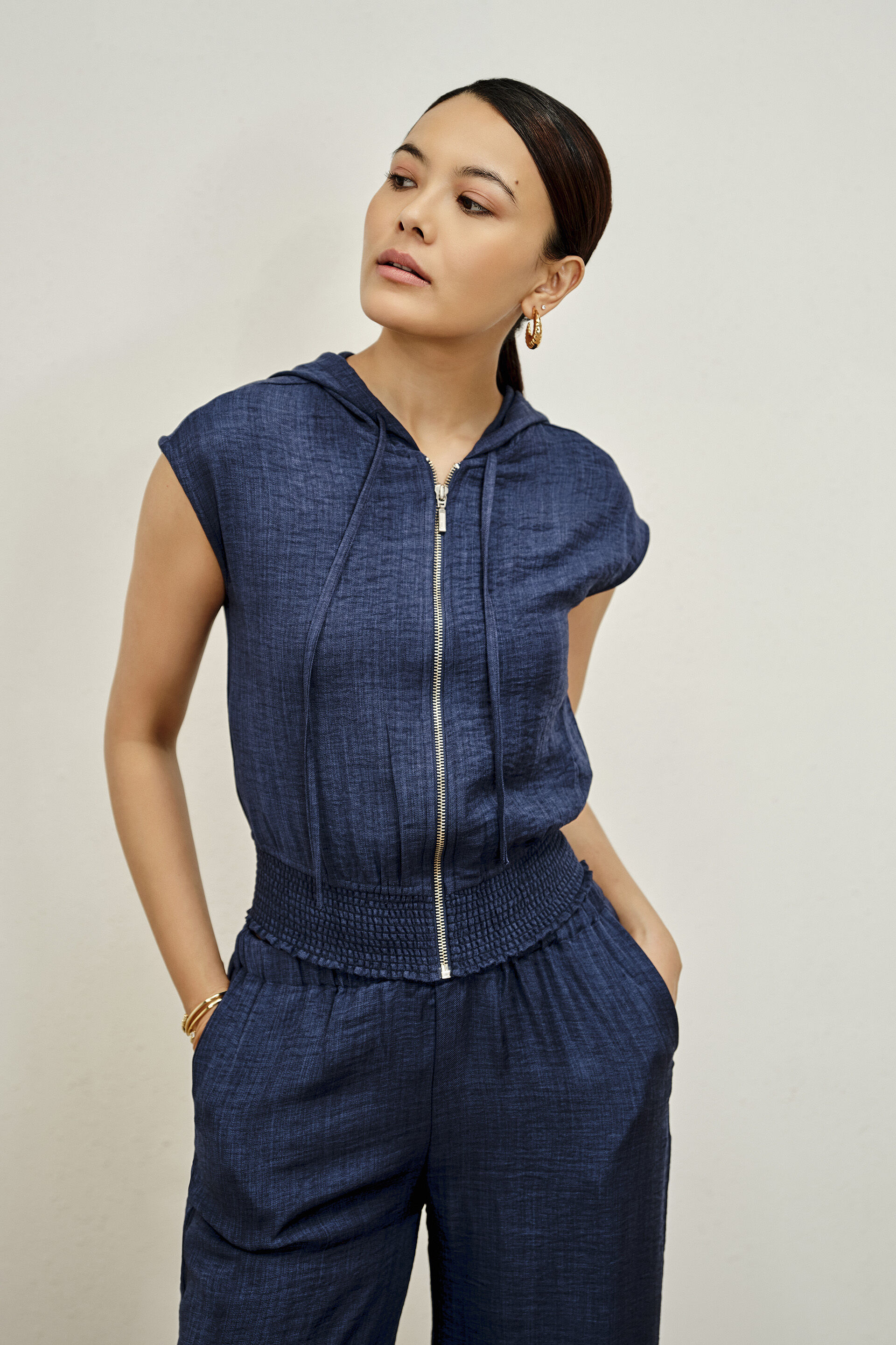 Denim-Dark Blue Jacket, Dark Blue, image 1